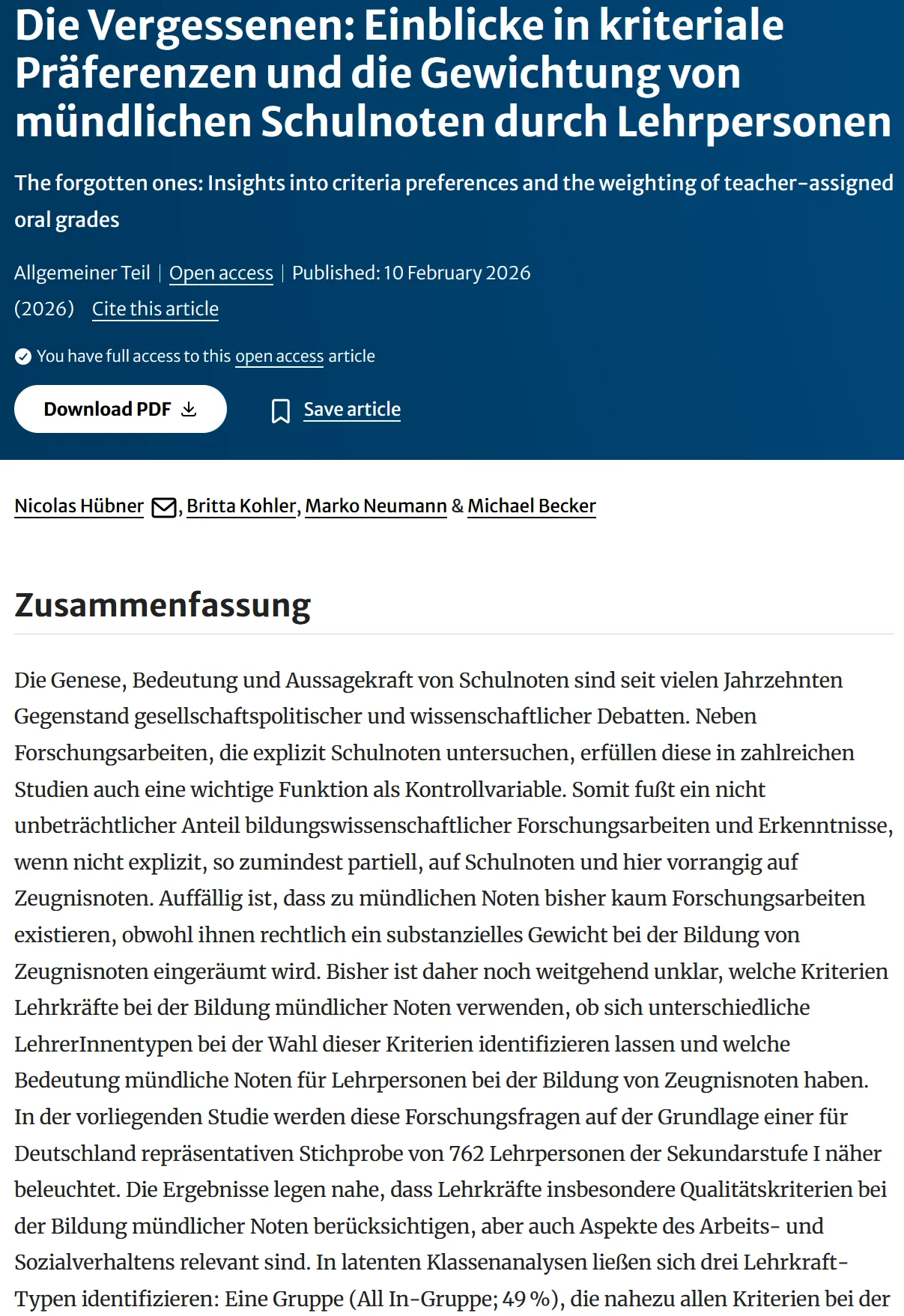 Vergessenen Studie Bild.webp